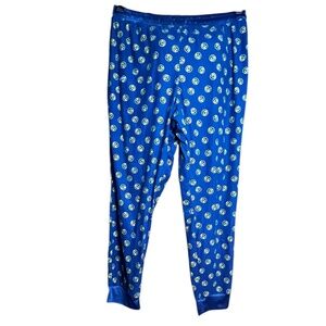 Joe Boxer Smiley Face Print Sleepwear Pajama Pants Men’s XL Blue Lounge Pants